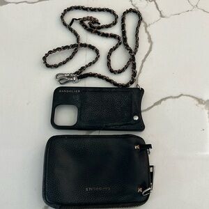 Bandolier used pouch, iphone13 pro case and upgraded strap.